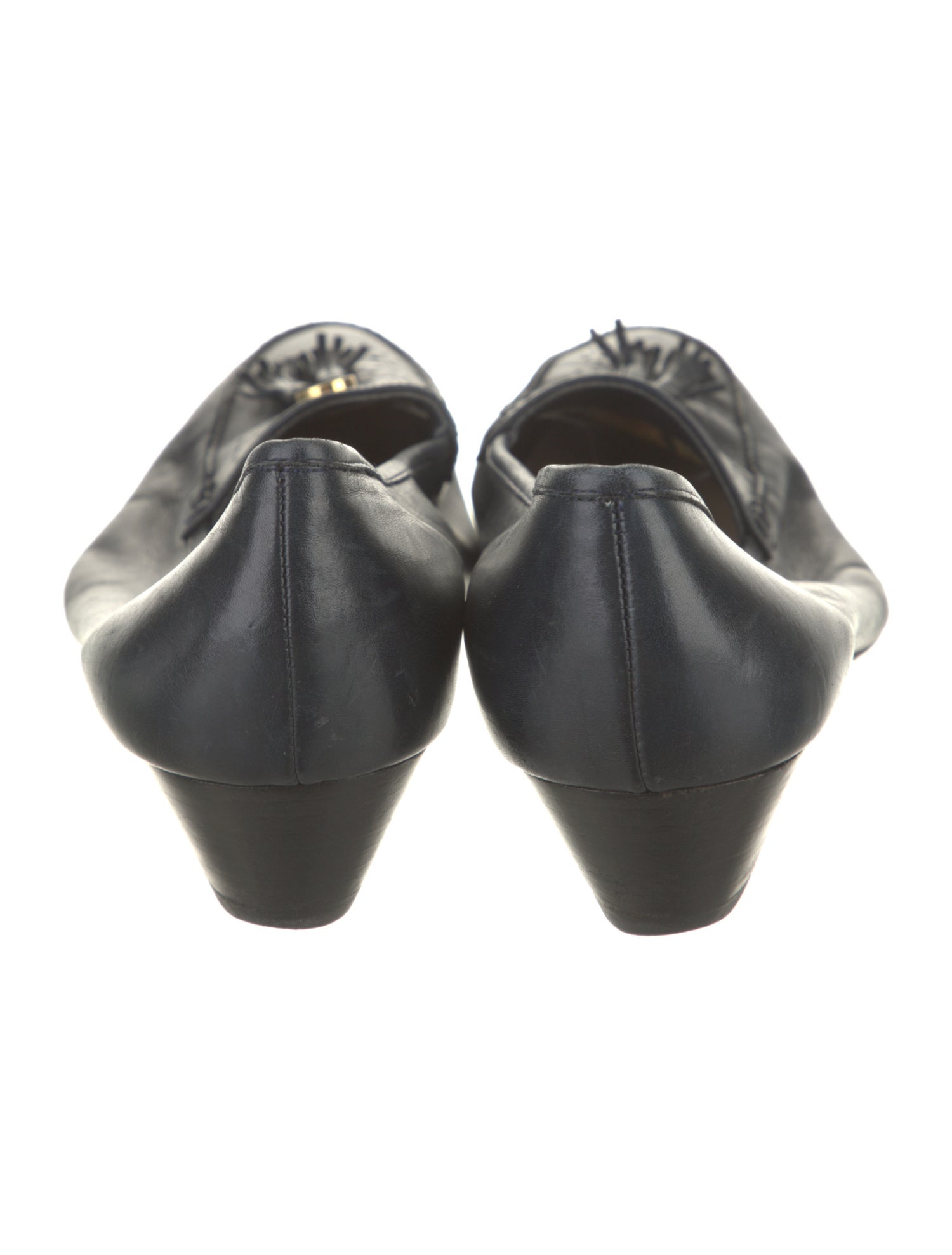 Salvatore Ferragamo Gancini Logo Leather Loafers