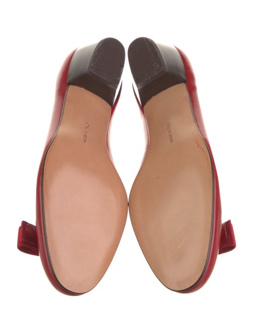 Salvatore Ferragamo Vara Bow Accent Leather Flats