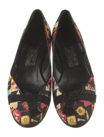 Salvatore Ferragamo Printed Flats