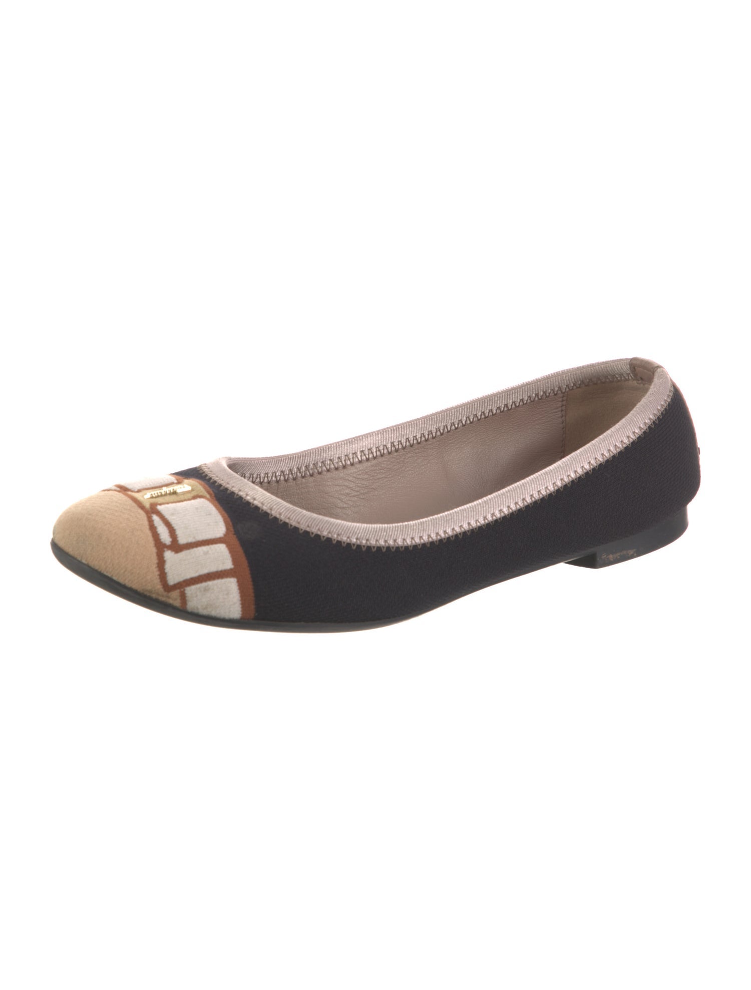 Salvatore Ferragamo Printed Ballet Flats