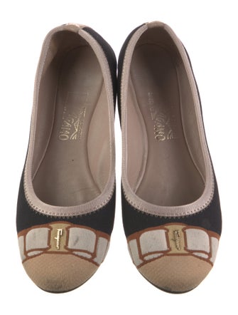 Salvatore Ferragamo Printed Ballet Flats