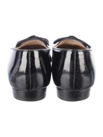 Salvatore Ferragamo Vara Bow Accent Patent Leather Flats