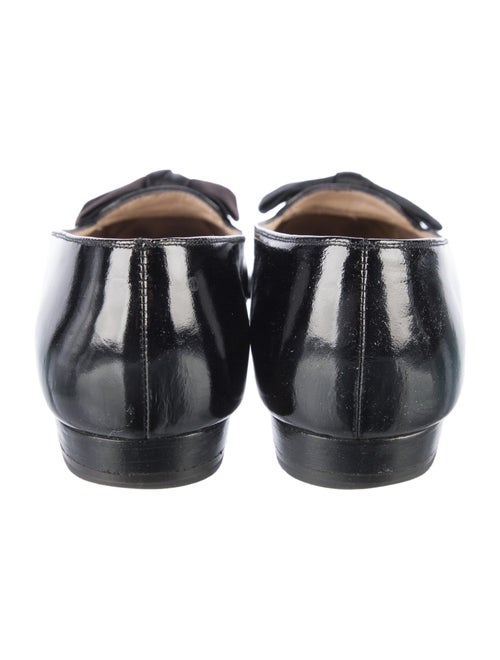 Salvatore Ferragamo Vara Bow Accent Patent Leather Flats