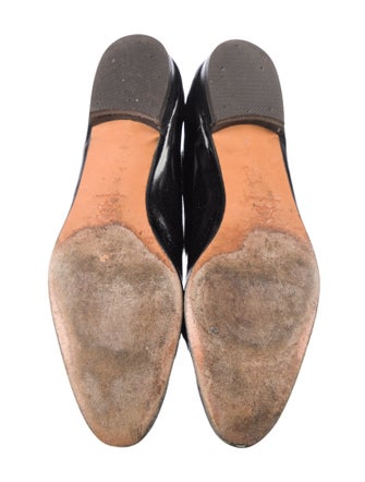 Salvatore Ferragamo Vara Bow Accent Patent Leather Flats