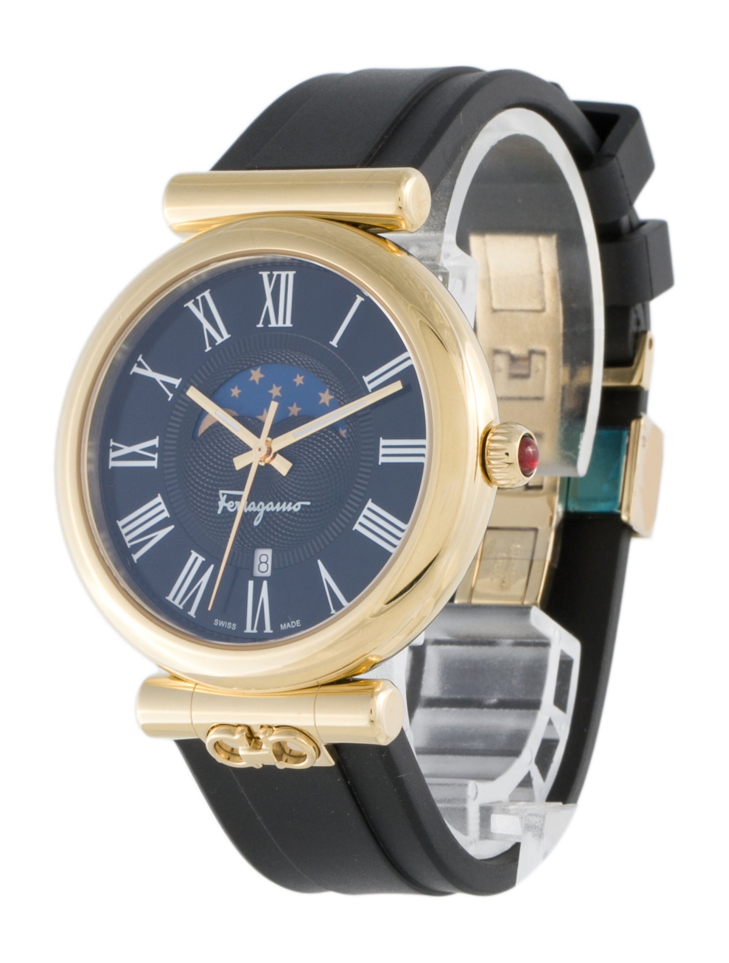 Salvatore Ferragamo Ora Moonphase Watch w/ Tags - SFUW00222