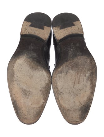 Salvatore Ferragamo Leather Monk Straps