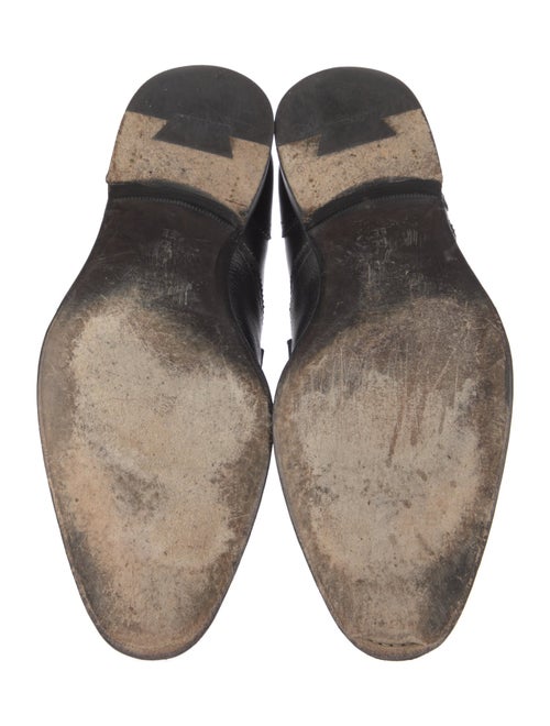 Salvatore Ferragamo Leather Monk Straps