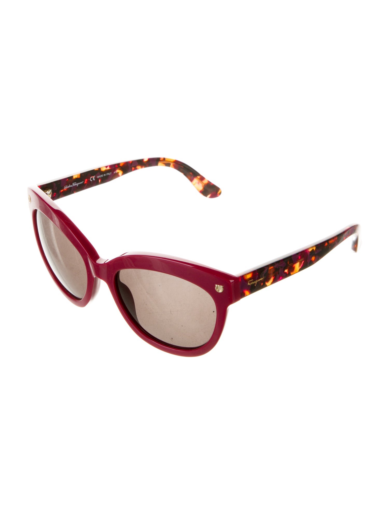 Salvatore Ferragamo Cat-Eye Tinted Sunglasses