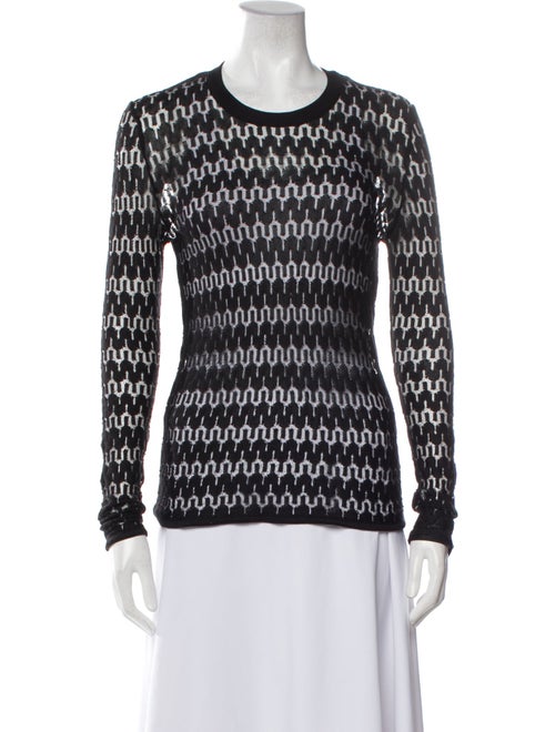 Salvatore Ferragamo Silk Printed Sweater