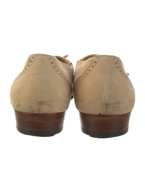 Salvatore Ferragamo Suede Lasercut Accents Oxfords