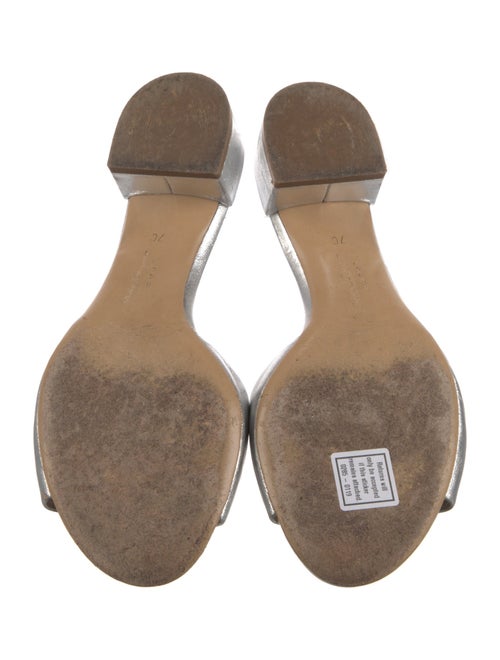 Salvatore Ferragamo Gancini Logo Leather Slides