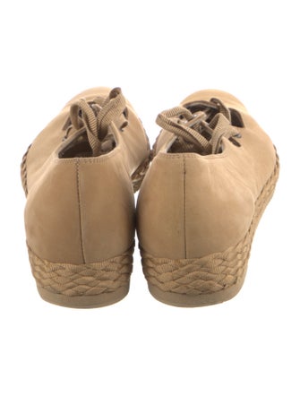 Salvatore Ferragamo Suede Braided Accents Ballet Flats