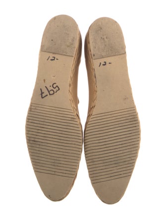 Salvatore Ferragamo Suede Braided Accents Ballet Flats