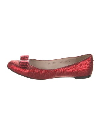 Salvatore Ferragamo Sequins Ballet Flats