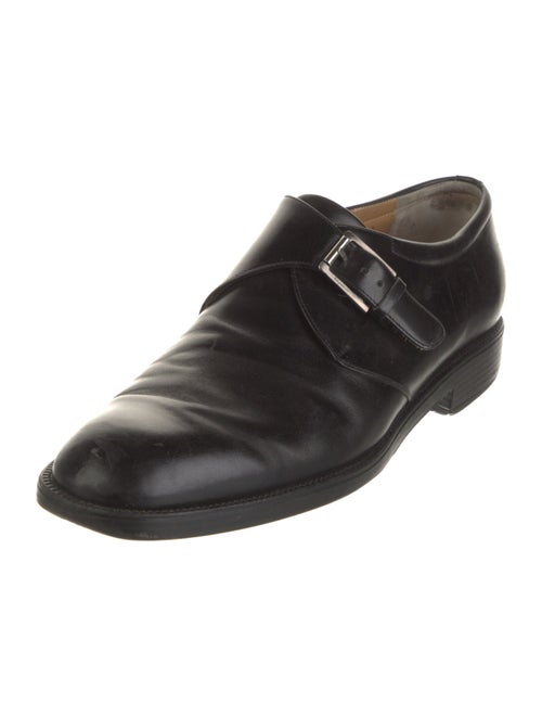 Salvatore Ferragamo Leather Monk Straps
