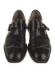 Salvatore Ferragamo Leather Monk Straps
