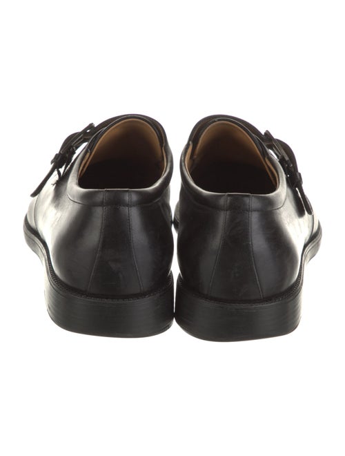 Salvatore Ferragamo Leather Monk Straps