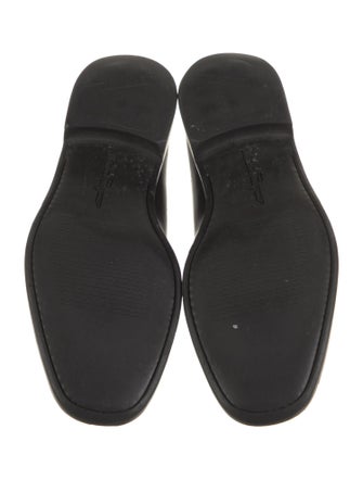 Salvatore Ferragamo Leather Monk Straps