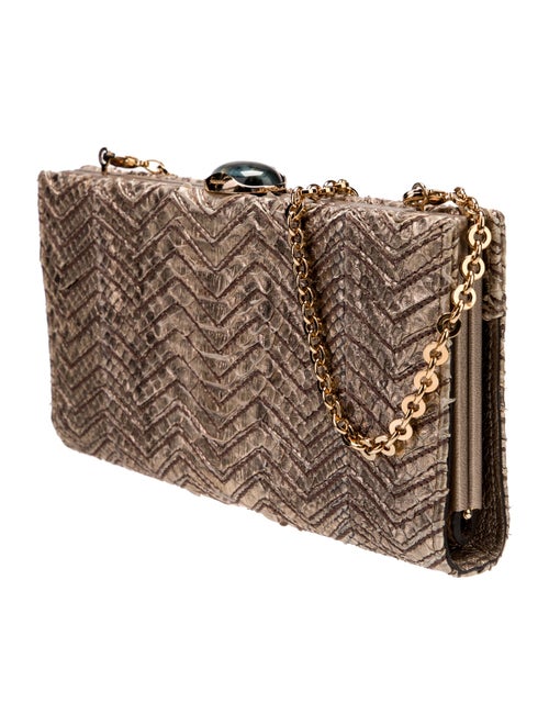 Salvatore Ferragamo Snakeskin Minaudière