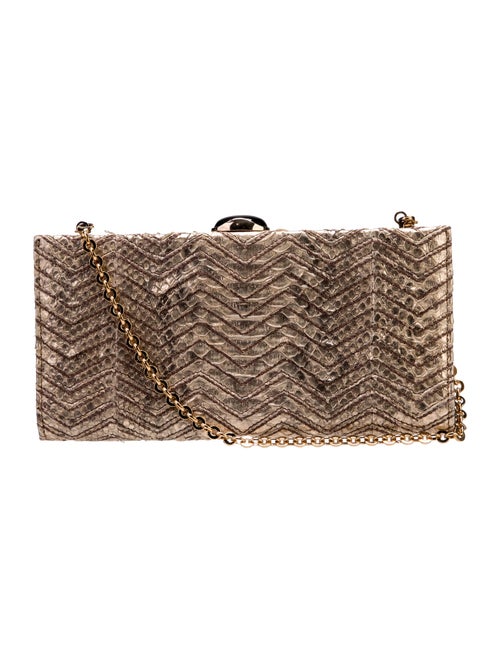 Salvatore Ferragamo Snakeskin Minaudière