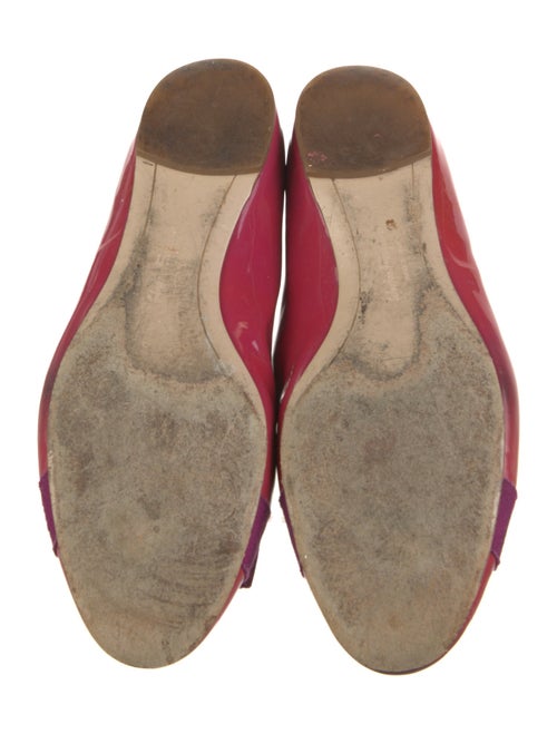 Salvatore Ferragamo Vara Bow Accent Patent Leather Ballet Flats