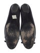 Salvatore Ferragamo Leather Bow Accents Ballet Flats