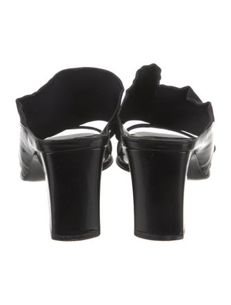 Salvatore Ferragamo Leather Printed Slides