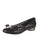 Salvatore Ferragamo Vara Bow Accent Rubber Ballet Flats
