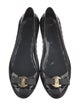 Salvatore Ferragamo Vara Bow Accent Rubber Ballet Flats