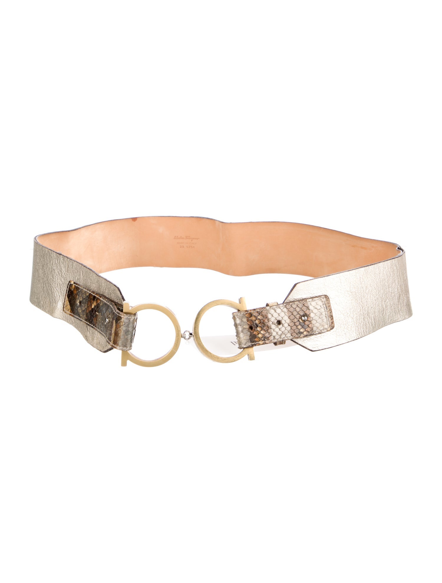 Salvatore Ferragamo Wide Leather Waist Belt