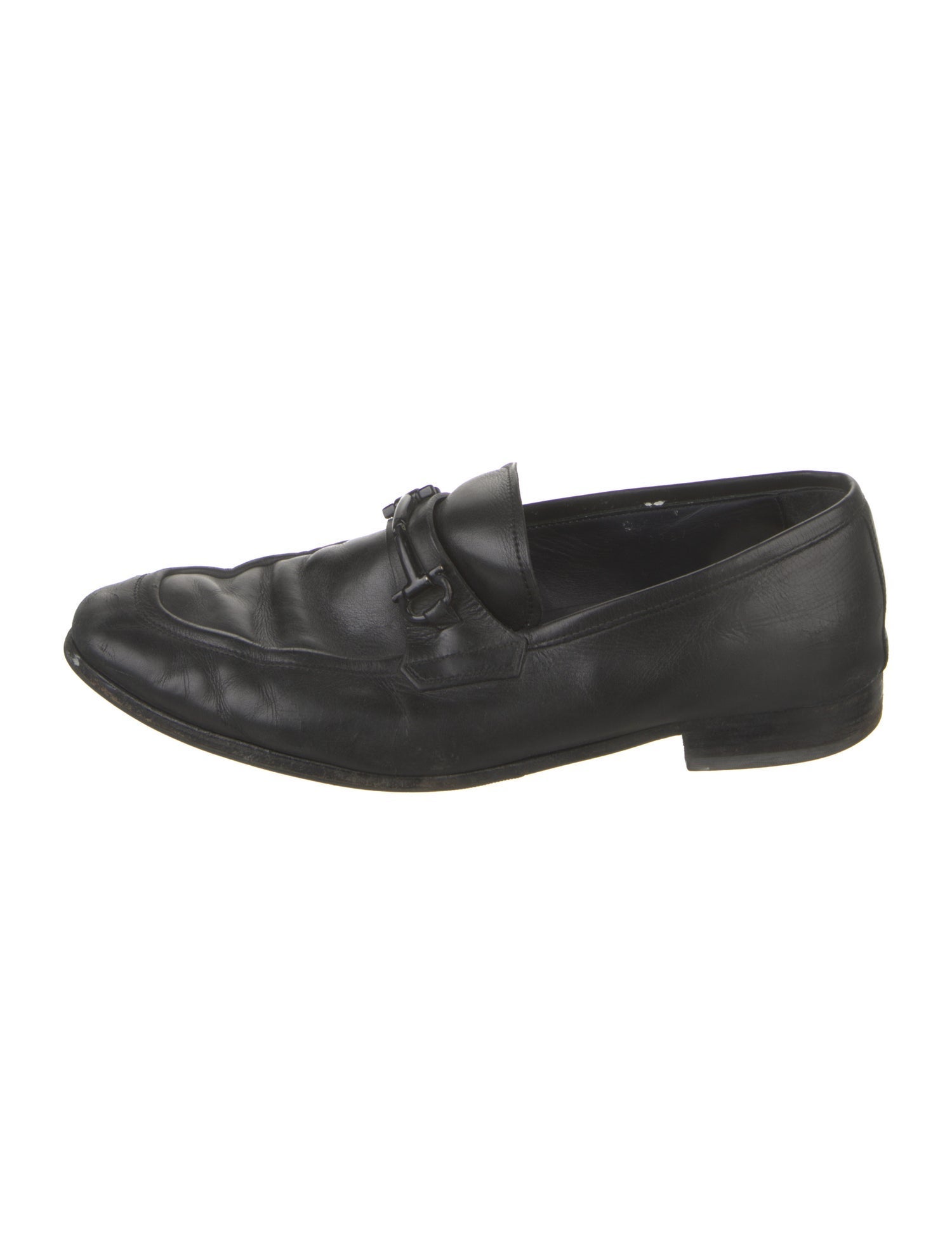Salvatore Ferragamo Gancini Logo Leather Loafers