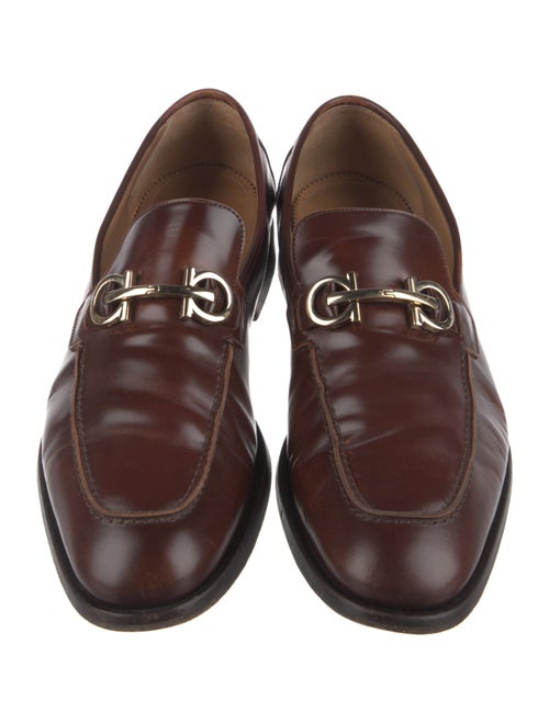 Salvatore Ferragamo Gancini Logo Patent Leather Dress Loafers