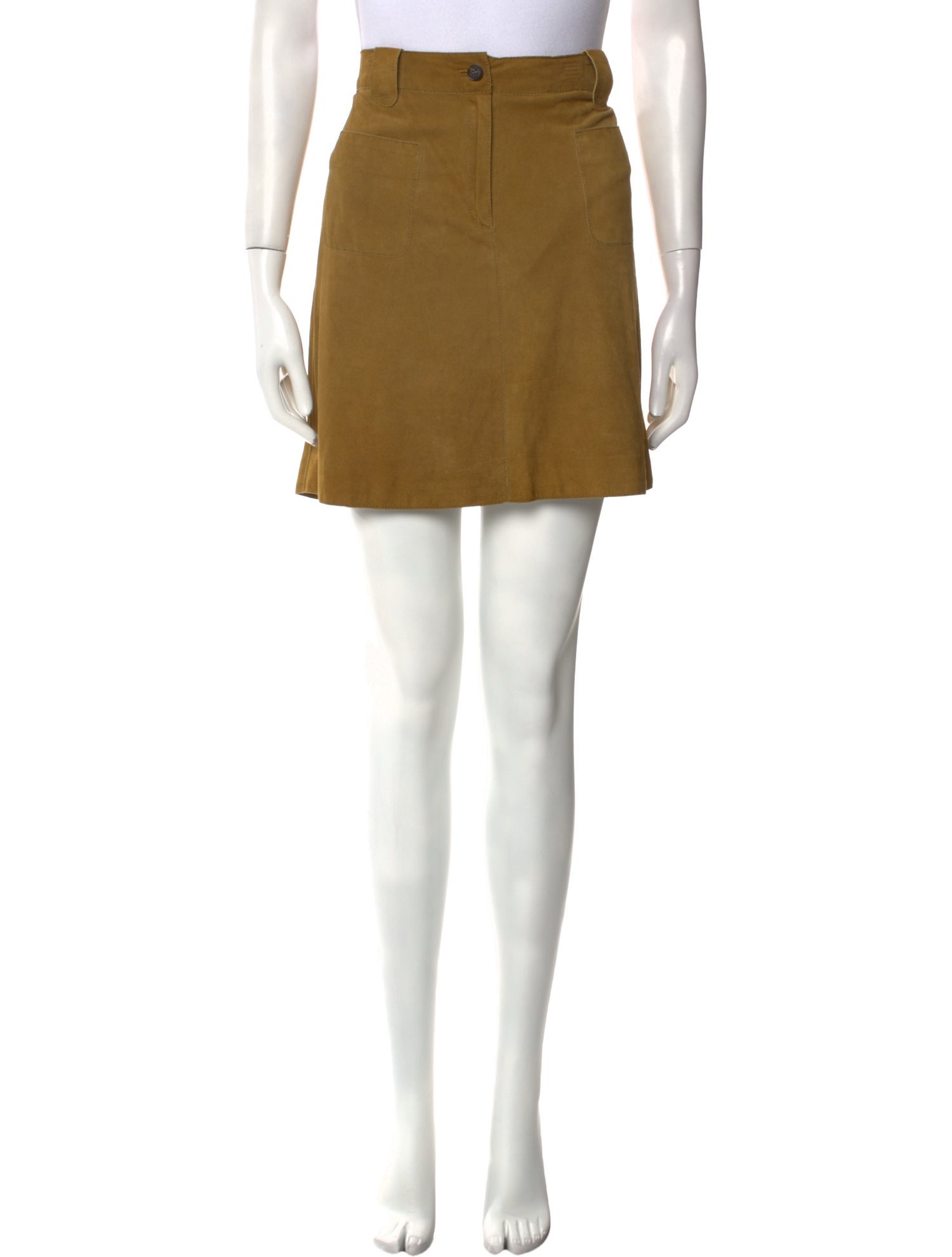 Salvatore Ferragamo Leather Mini Skirt