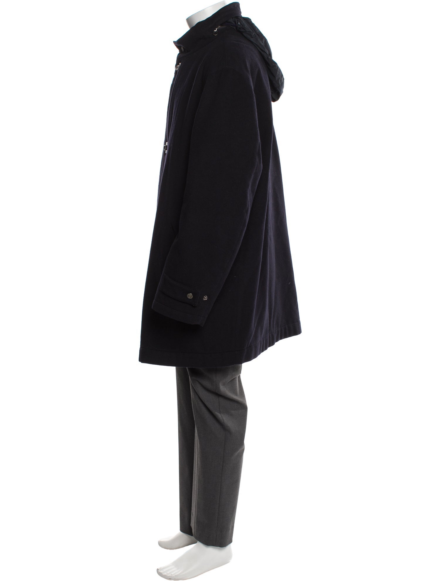 Salvatore Ferragamo Gancini Logo Wool Parka