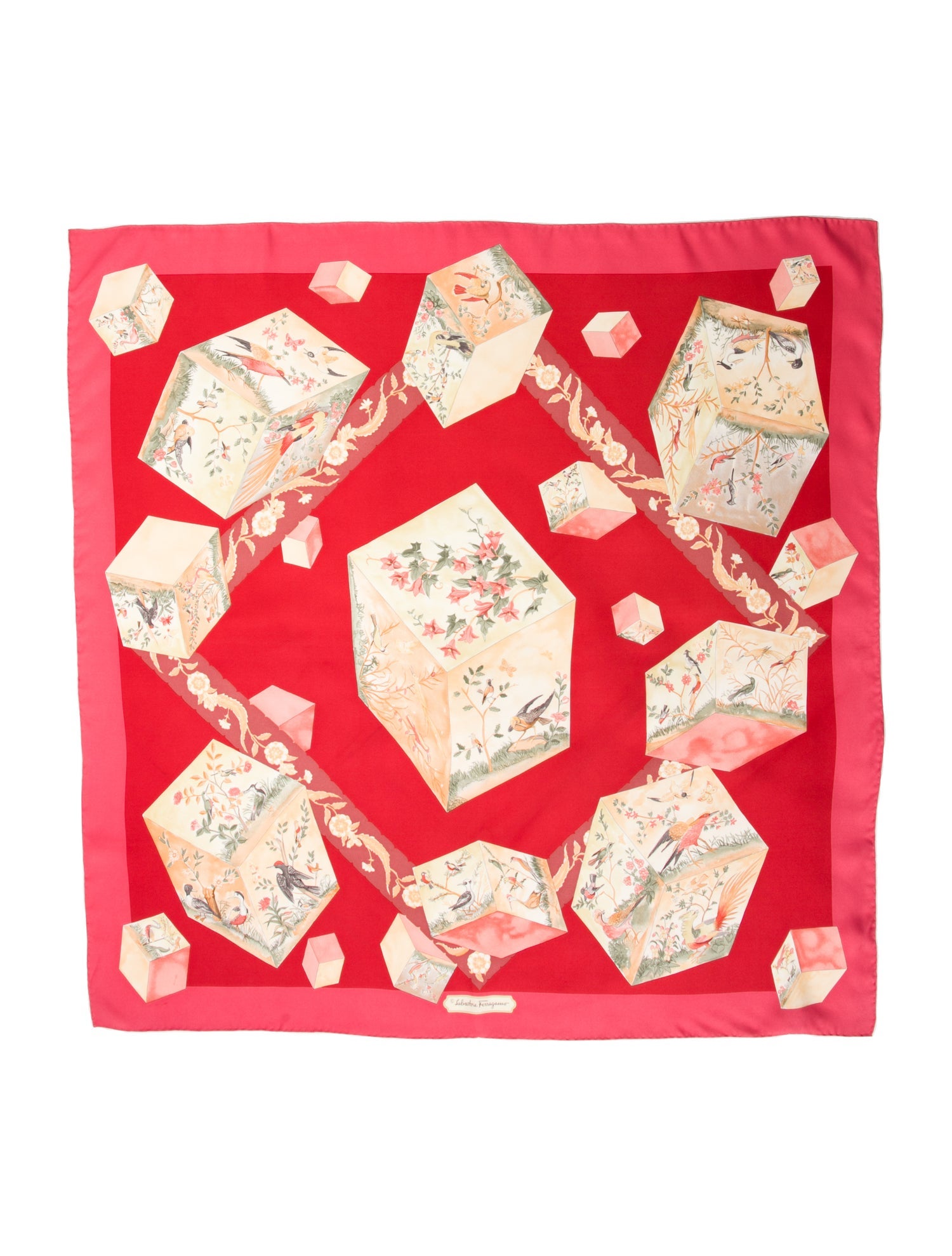 Salvatore Ferragamo Silk Printed Scarf