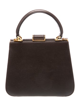 Salvatore Ferragamo Leather Top Handle Bag