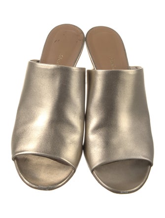 Salvatore Ferragamo Leather Slides