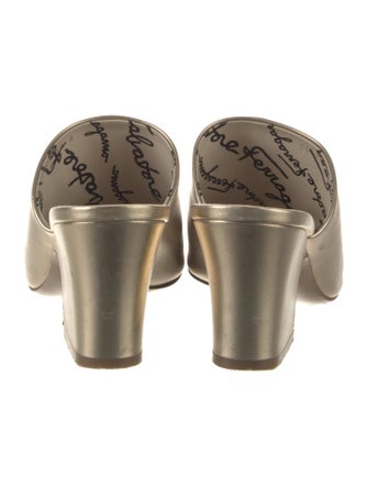 Salvatore Ferragamo Leather Slides