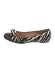 Salvatore Ferragamo Ponyhair Animal Print Ballet Flats