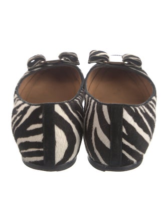 Salvatore Ferragamo Ponyhair Animal Print Ballet Flats