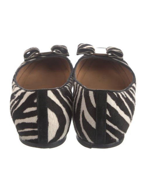 Salvatore Ferragamo Ponyhair Animal Print Ballet Flats