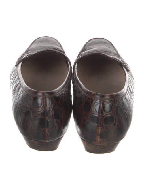 Salvatore Ferragamo Crocodile Animal Print Loafers