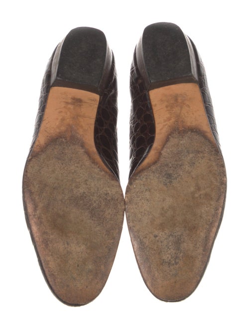 Salvatore Ferragamo Crocodile Animal Print Loafers