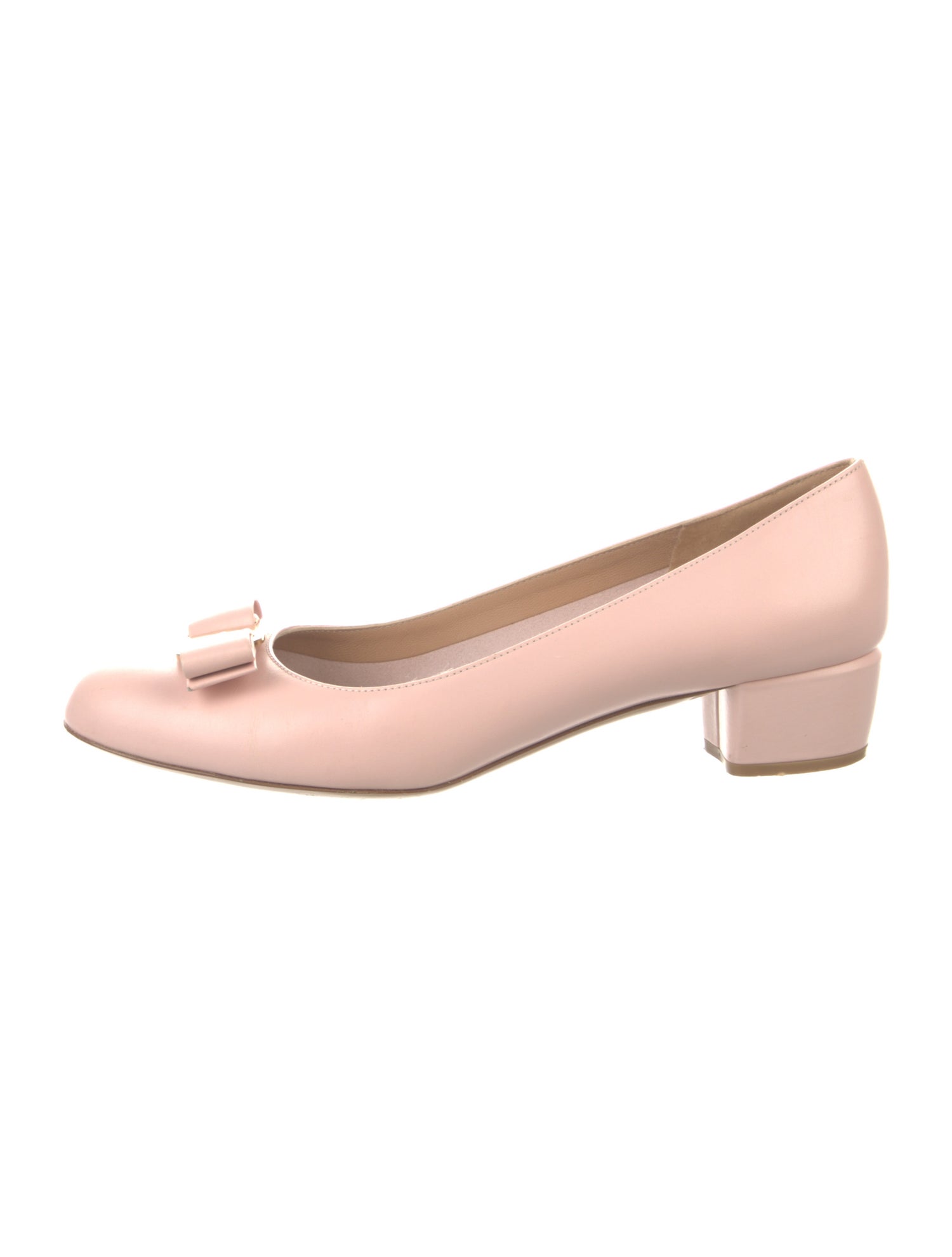 Salvatore Ferragamo Vara Bow Accent Leather Pumps