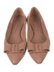 Salvatore Ferragamo Vara Bow Accent Leather Flats
