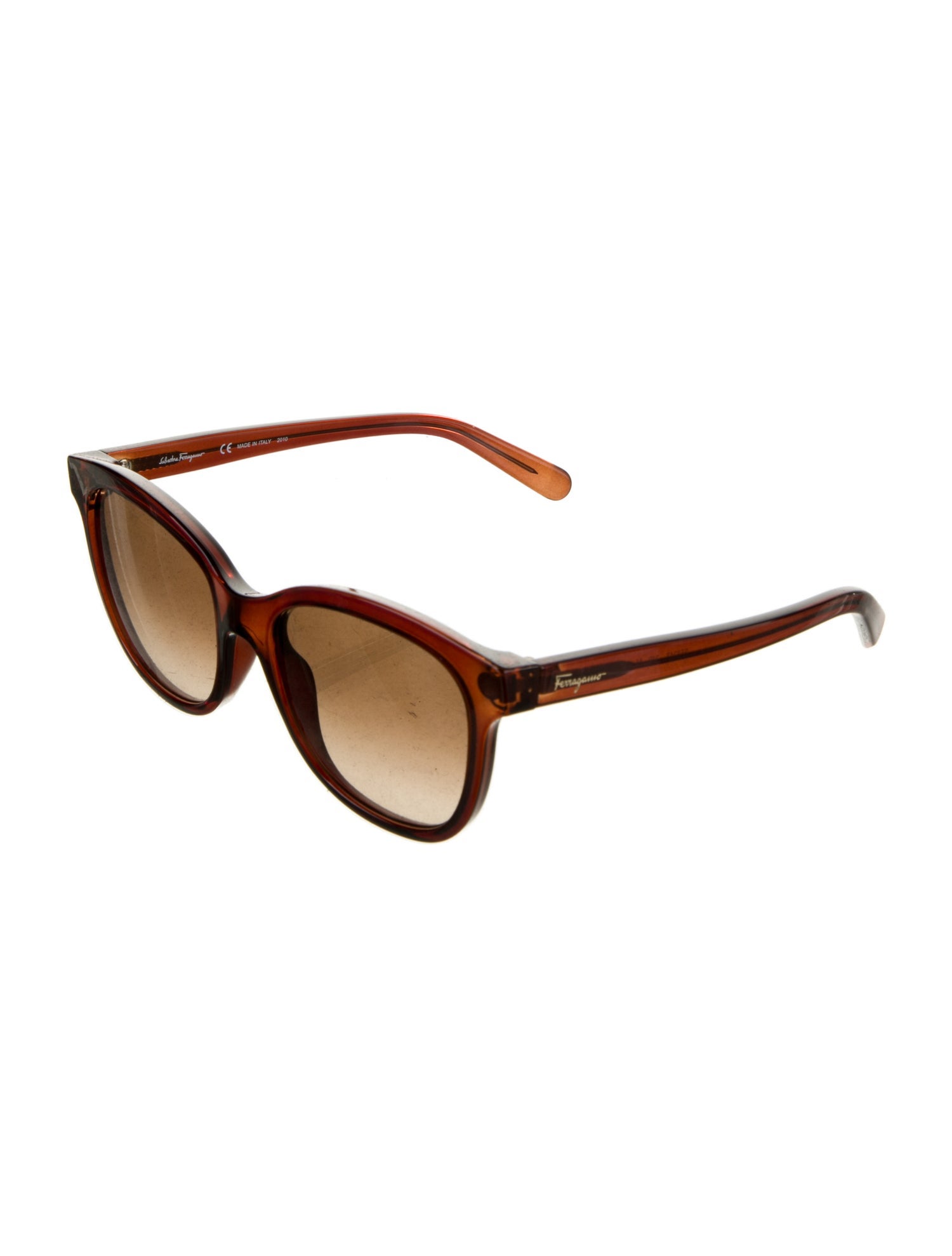 Salvatore Ferragamo Round Gradient Sunglasses
