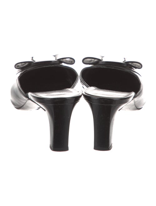 Salvatore Ferragamo Vara Bow Accent Patent Leather Mules