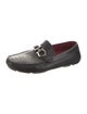 Salvatore Ferragamo Gancio Logo Leather Monk Straps
