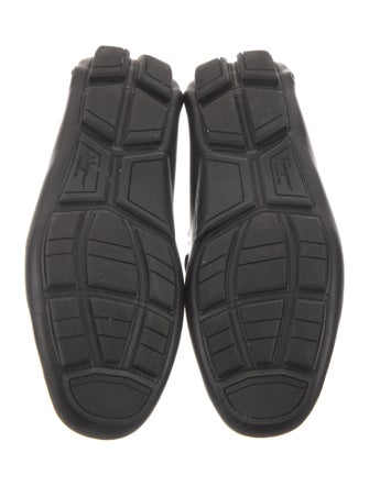 Salvatore Ferragamo Gancio Logo Leather Monk Straps