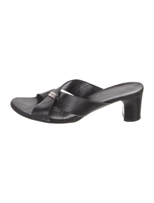 Salvatore Ferragamo Leather Slides